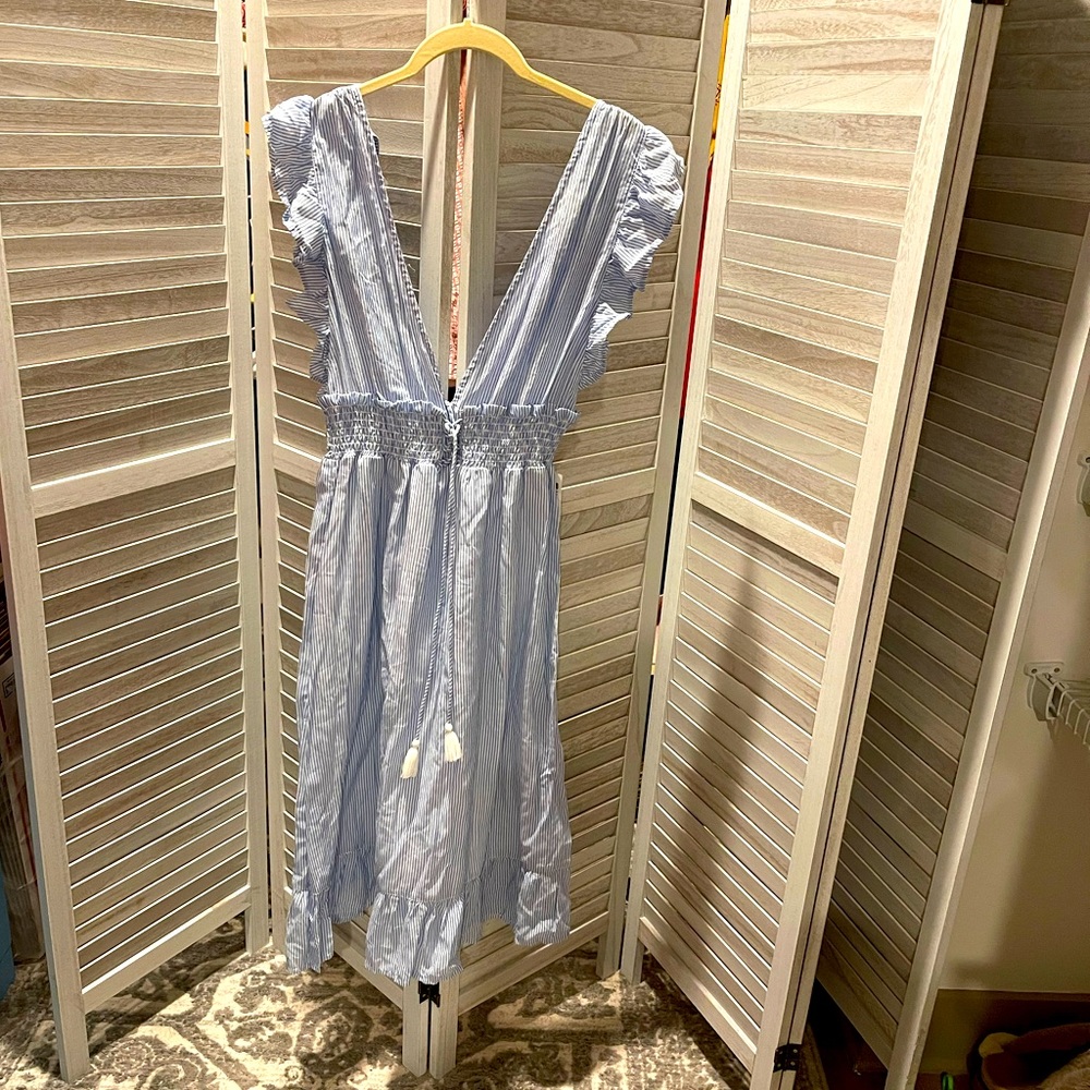 NWT Blue Striped Sun Dress